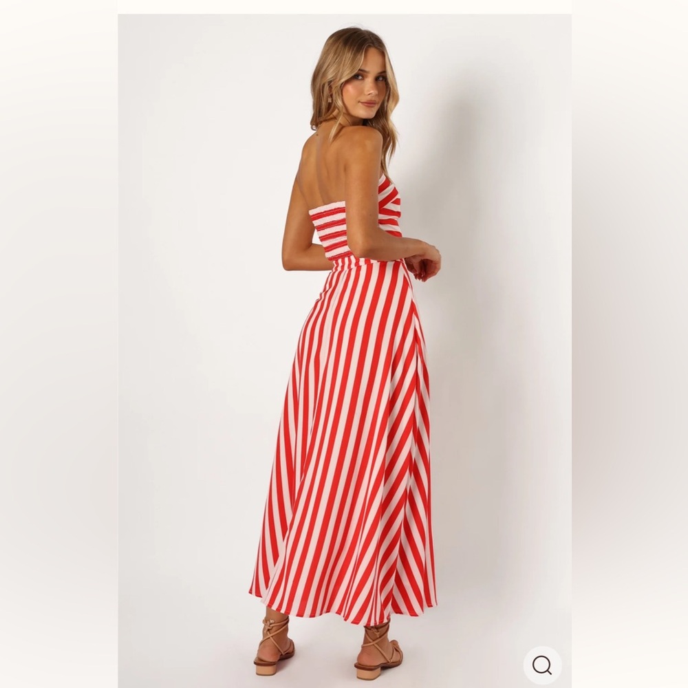 Petal and Pup Elijah Set - Red White Stripe Size M Two Piece Set - Picture 5 of 13